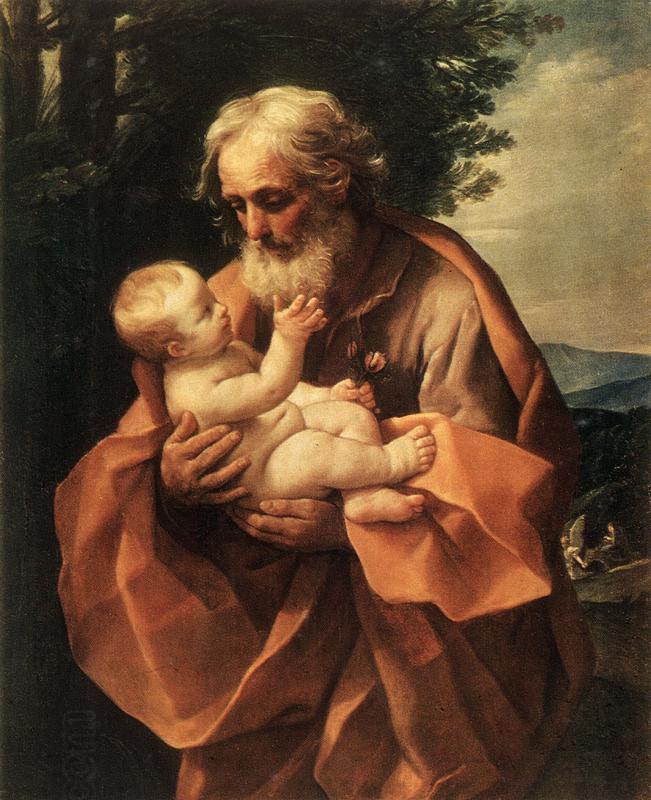 RENI, Guido St Joseph with the Infant Jesus dy oil painting picture